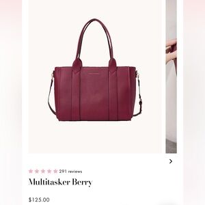 NEW NEVER USED POPPY & PEONIES MULTITASKER IN BERRY & COSMETIC CASE